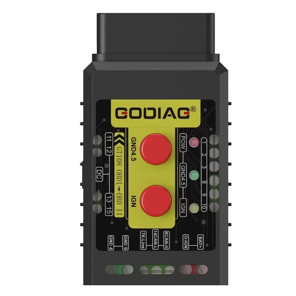 Универсальный конверсионный адаптер GODIAG GT108 A Configuration Super OBDI-OBDII для автомобилей