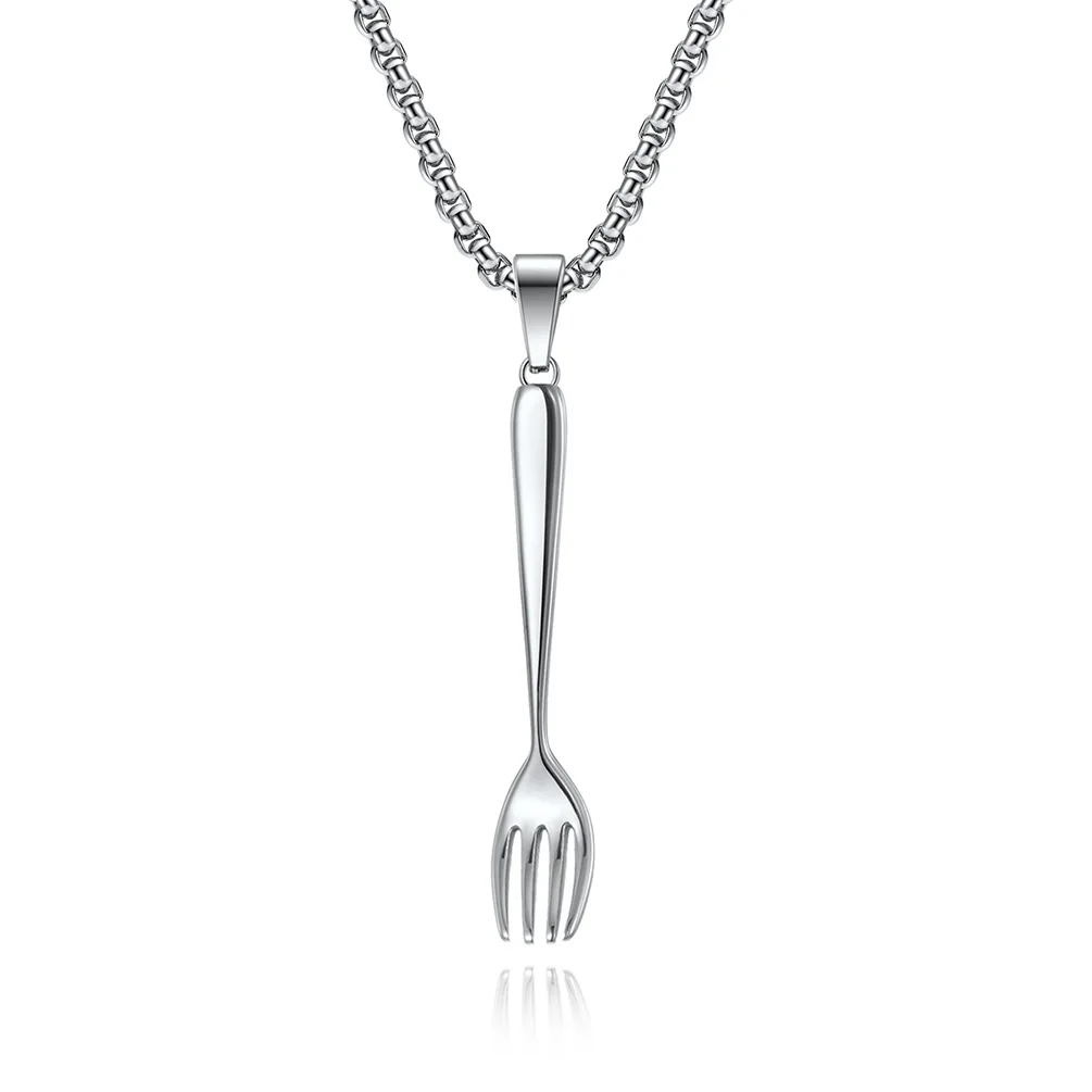 Нож из титановой стали в стиле хип-хоп Западная еда вилка для мужчин и женщин