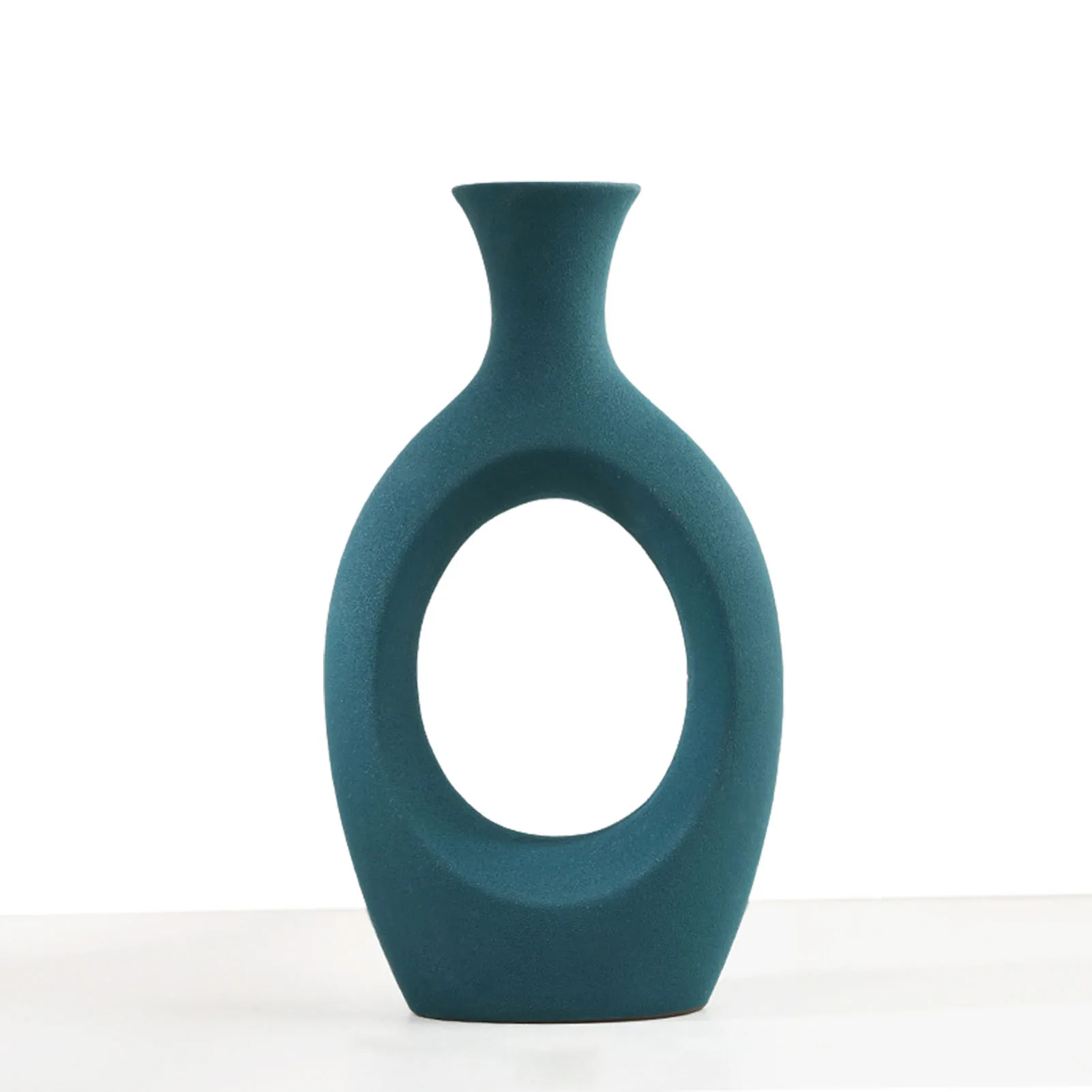 

Черная ваза, керамические вазы для домашнего декора, Современная круглая керамическая ваза, геометрические креативные декоративные вазы д...