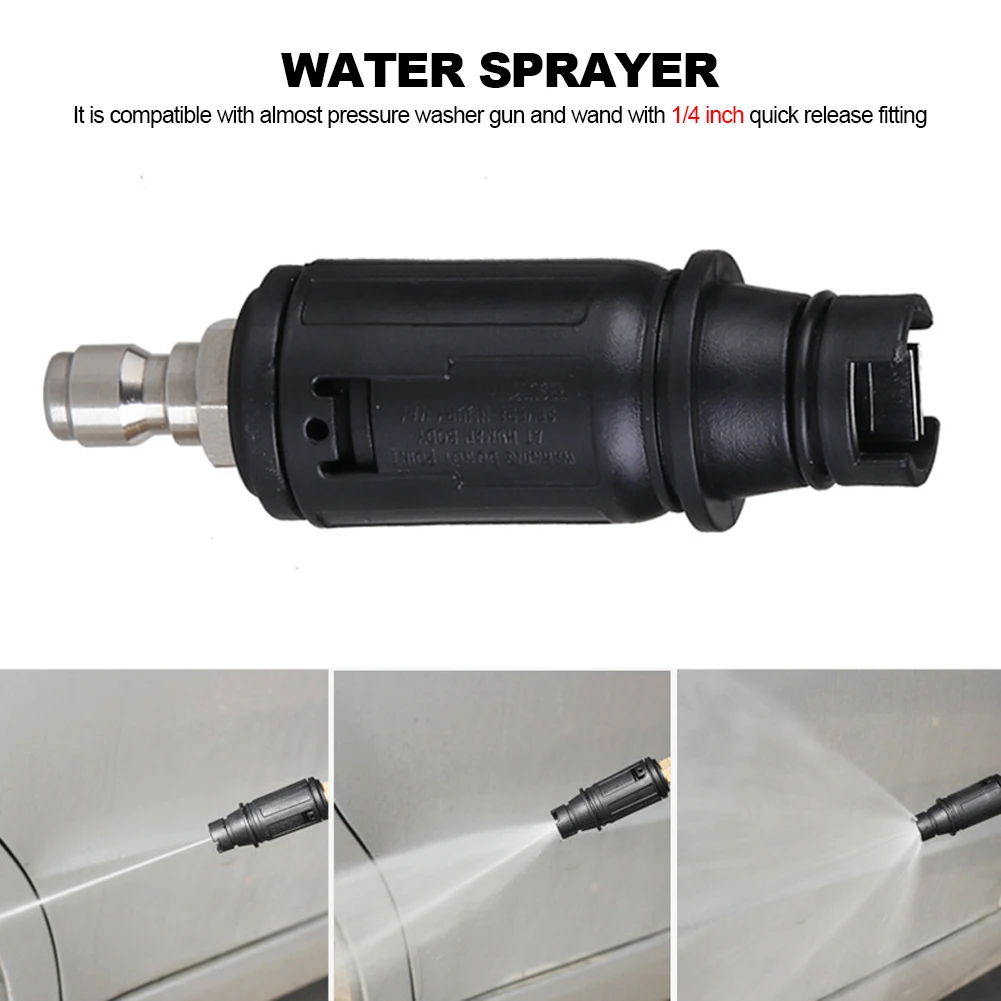 

Angle Adjustable High Pressure Washer Nozzle Sprayer with 1/4" Quick Plug Connect 3000 PSI Car Wash Cleaning Garden Water Gun