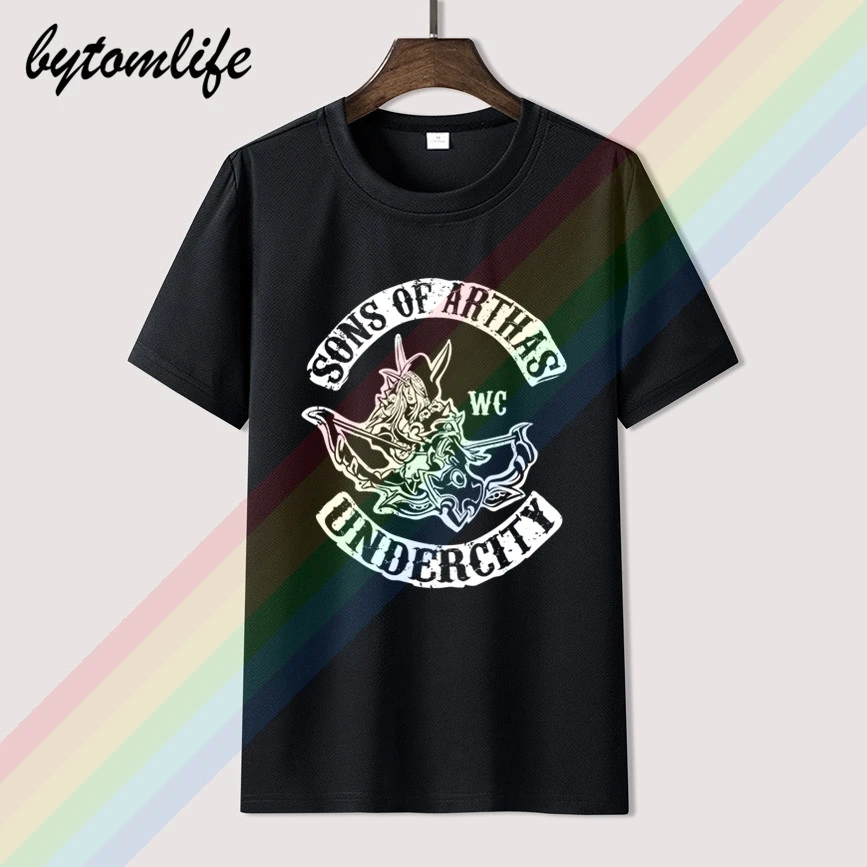 

Soa Undercity T-shirt Warcraft T-shirt Men's Summer 100% Cotton Black Tees Male Newest Top Popular Normal Tee Shirts Unisex