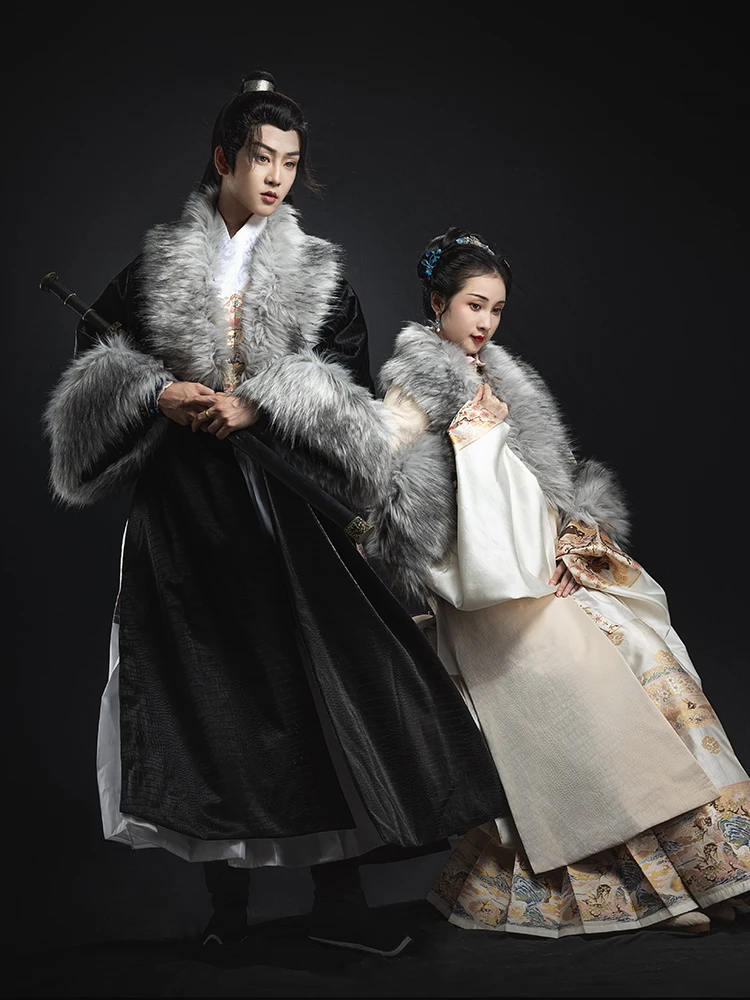 Зимнее Стеганое пальто Hanfu с