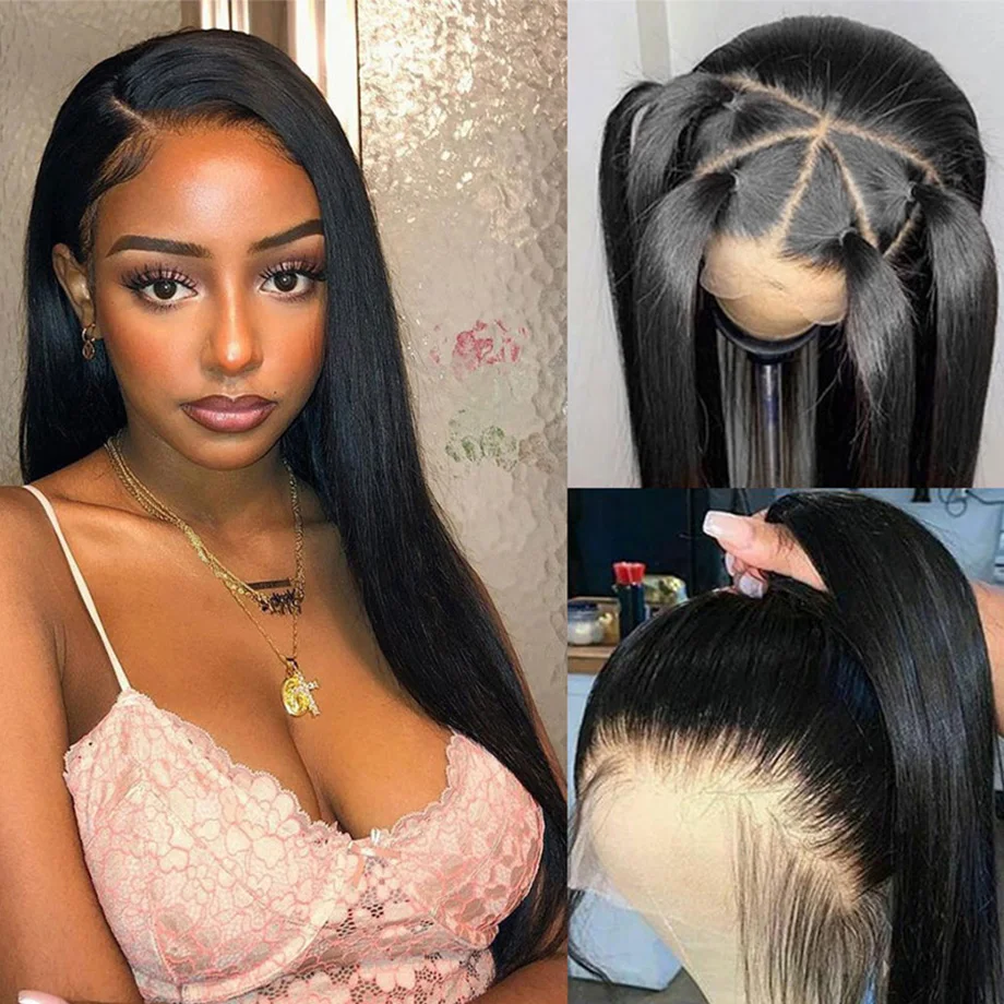 Парик женский из натуральных волос 13 х6 дюймов х4