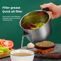 obelix 1400ml multi use stainless steel gravy oil soup fat separator grease oiler strainer bowl kitchen grease cooking tools