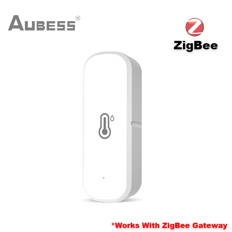 Датчик температуры и влажности Tuya Wi-Fi/ZigBee, комнатный гигрометр для умного дома, термометр SmartLife через Alexa Google Assistant