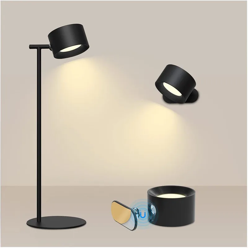 

Portable Desk Lamp LED with Magnetic Rotate Eye-Caring Night Light Touch Control Reading Table Lamps for Home Office Study