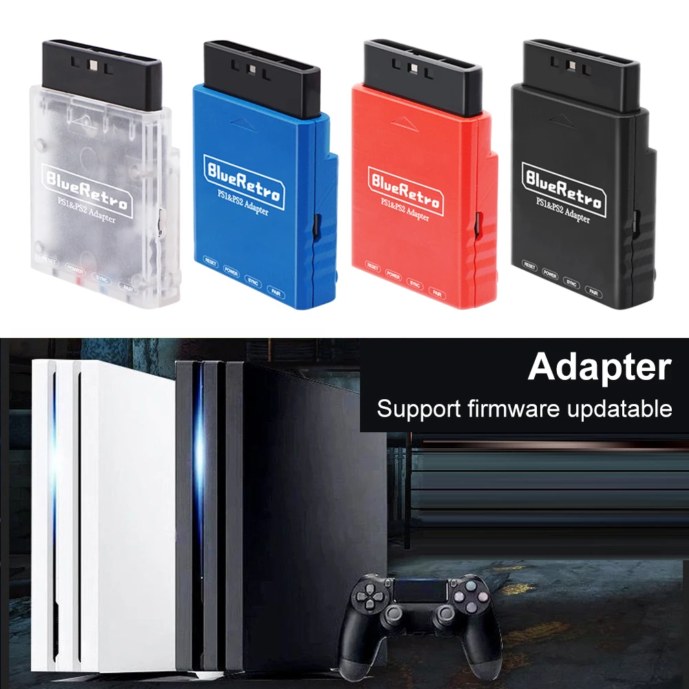 

Blueretro Multiplayer Bluetooth-compatible Wireless Controllers Converter Adapter for PS2 PS1 Game Consoles Accessories