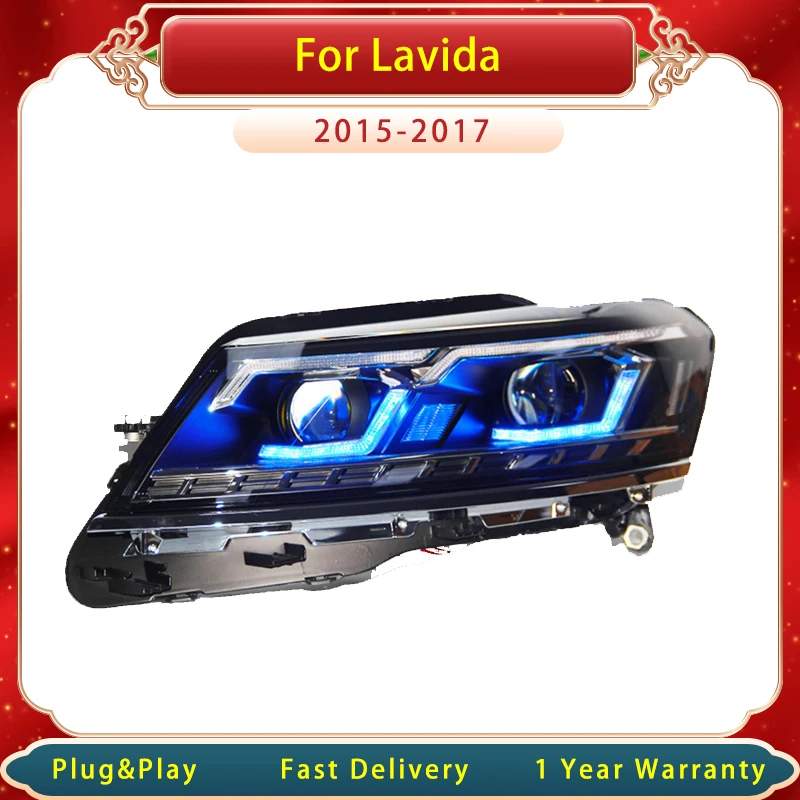 Автомобильная головка головного света для Volkswagen Lavida 2015-2017 динамическая