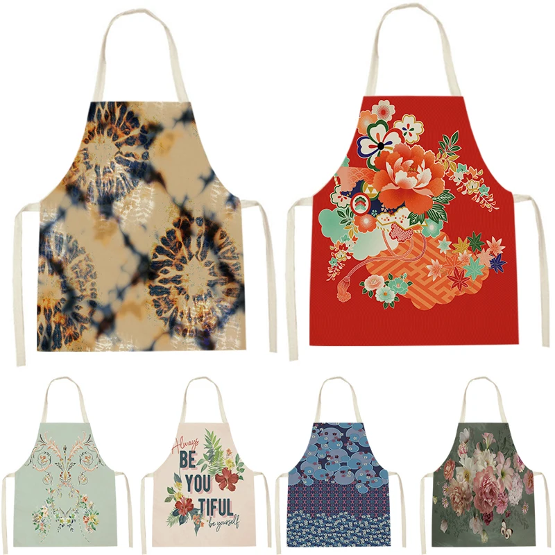 

WQL2459 Kitchen Aprons for Women Linen Bibs Household Cleaning Apron Home Waterproof Chefs Cooking Baking Apron for Child