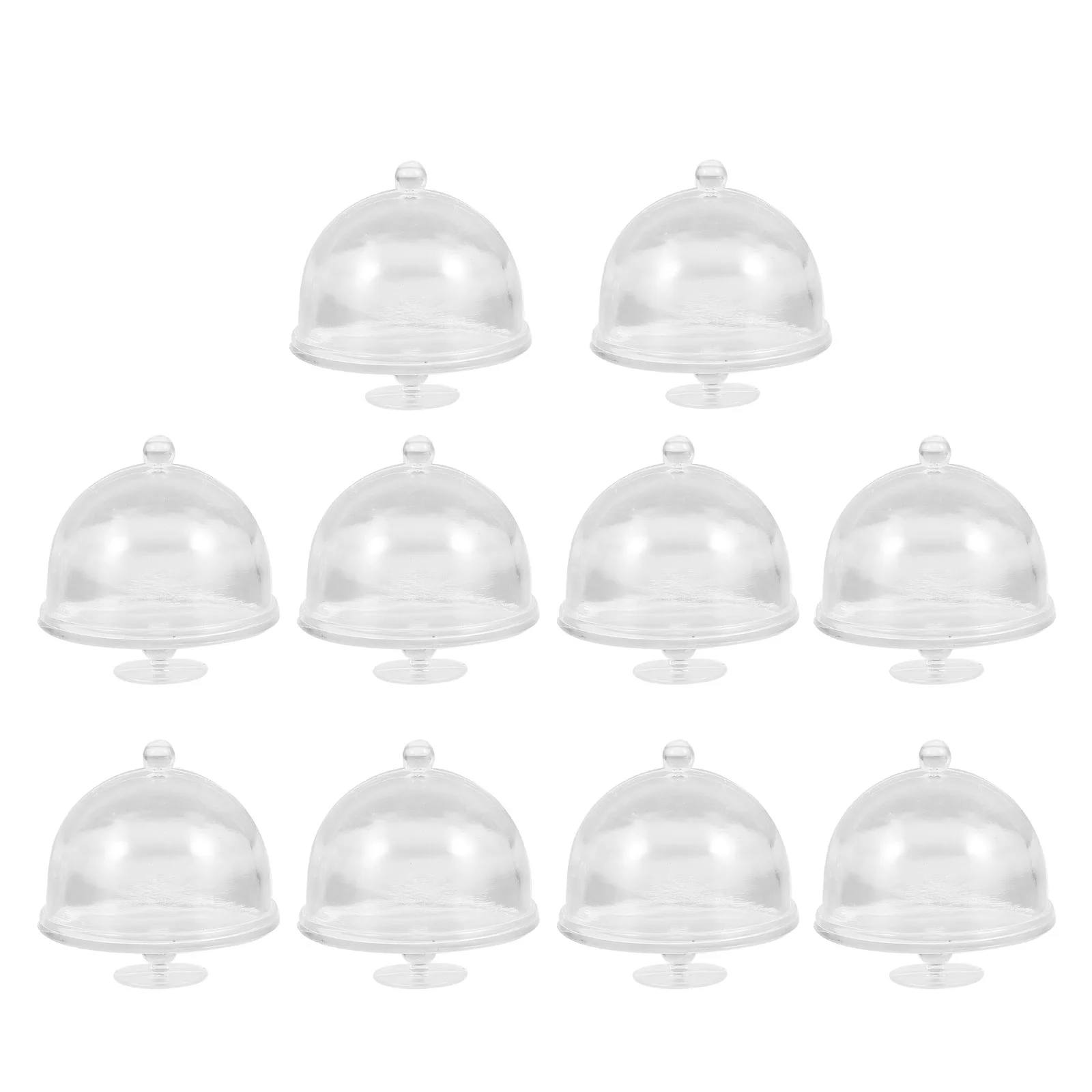 

Cake Minidome Standlid Cupcake Plate Holder Display Kitchen Accessories 12 Scale Cover Miniature Domes