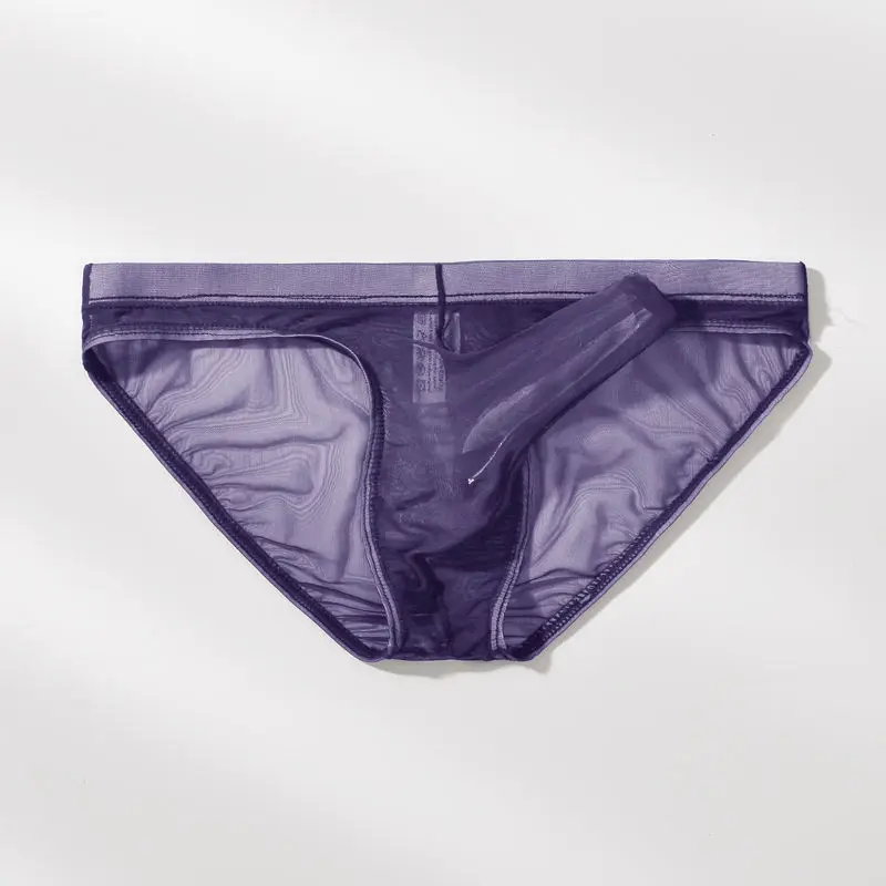 3Pcs Solid Mesh Men's Panties Soft Separate Scrotum Pouch Underpants Man Plus Size Boxers Soft Briefs Mens Sexy Underwear Shorts