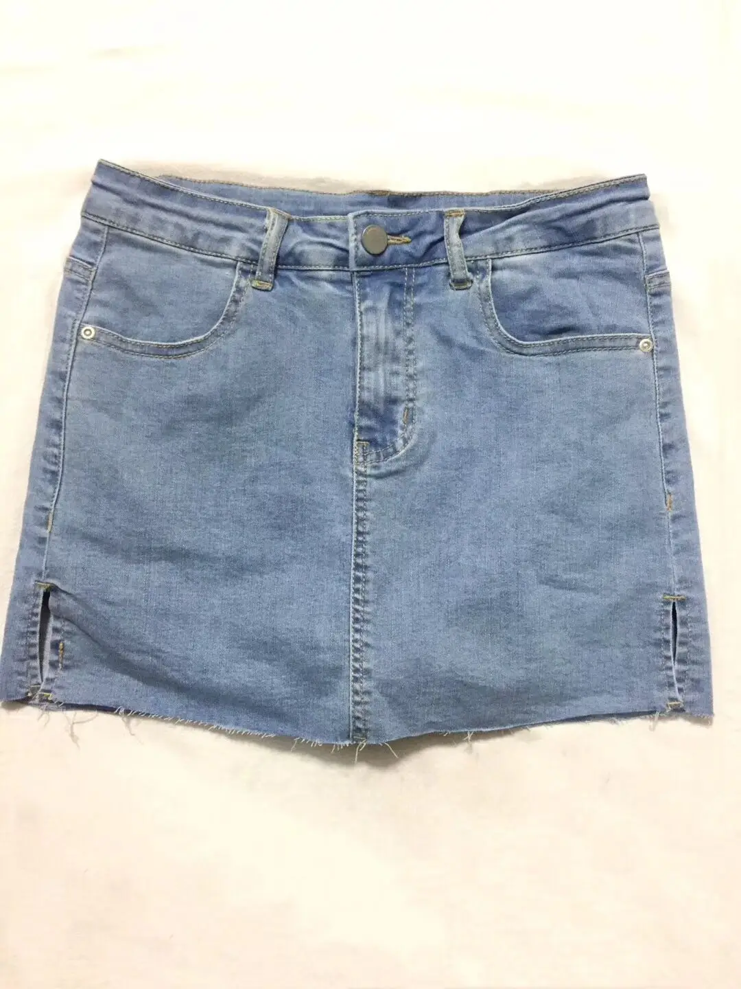 2023 Fashion Black Blue Denim Shorts Skirts for Women Sexy High Waist Side Split Bodycon Shorts Slim Bottoms Streetwear Female