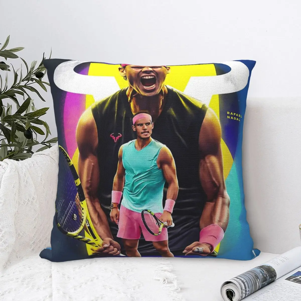 Настольная подушка для тенниса Рафаэль Надаль наволочка подушки кавайные тела