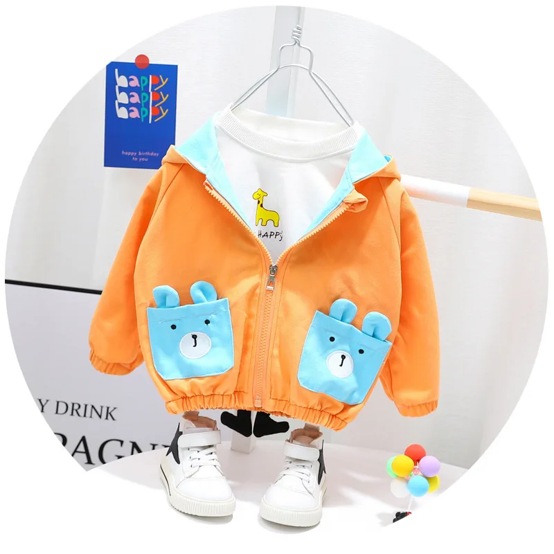 

New Kids Clothing Spring Autumn Baby Clothes Boys Girls Casual Hooded Jacket Toddler Costume Children Hoodies Infant CB0159