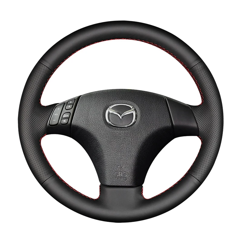 

04-15 кожаный чехол рулевого колеса для Mazda Old 6 3