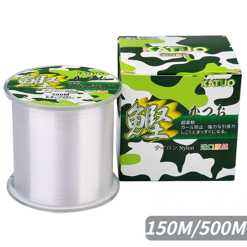 

Сверхпрочная нейлоновая рыболовная леска, 150 м/500 м, 0,15-0,50 мм,-43 фунтов