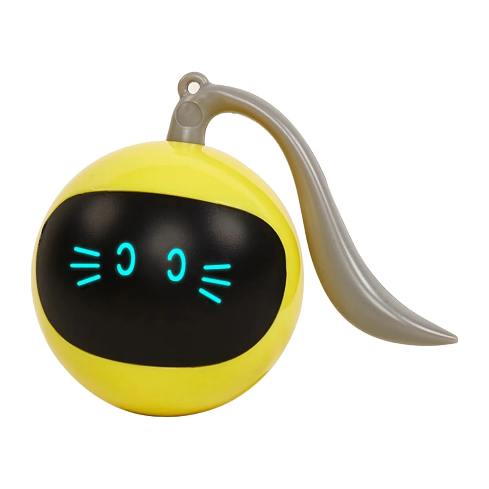 

Smart Interactive Cat Toy Colorful LED Self Rotating Pet Ball Toys USB Rechargeable Kitten Automatic Ball Toys Cat Accessories