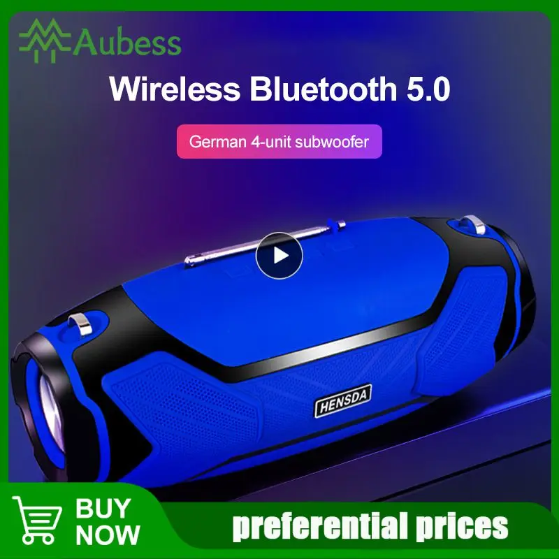 

Small Double Speaker High Power Stereo Subwoofer Hi-res Subwoofer For Household Outdoor 40w Speakers Portable Wireless