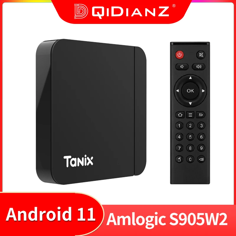 

Приставка Смарт-ТВ Tanix W2, Android 11, Amlogic S905W2, 2 + 16 ГБ, 2,4 ГГц