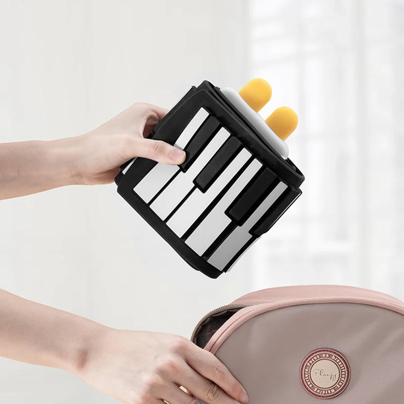 Portable Adults Piano Electrical Organizers Toy Roll Piano Keyboard Music Instrument Horn Teclado Musical Music Instrument enlarge