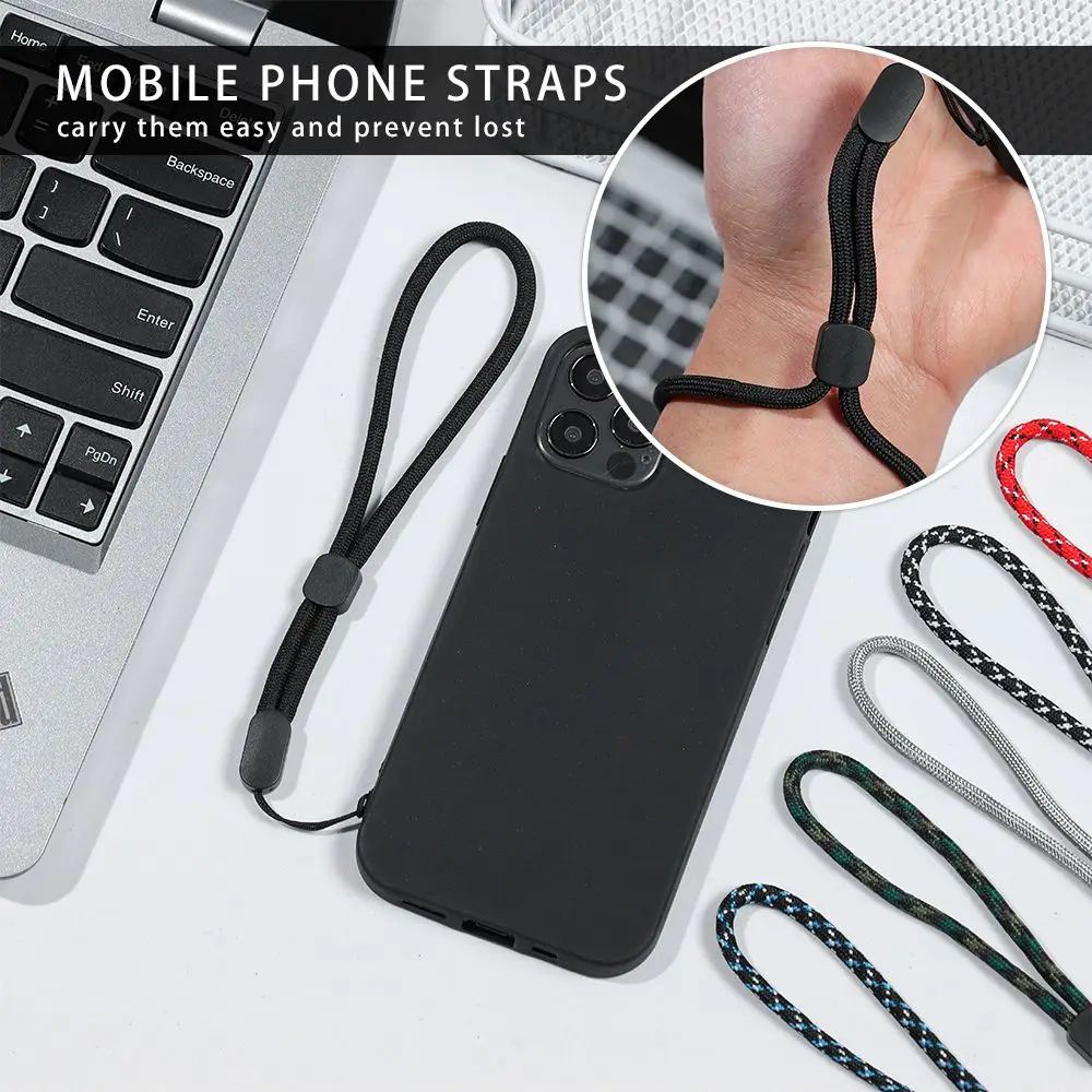 

5pcs Anti-lost Short Braid String Holders Necklace Wrist Strap Phone Lanyard U Disk Lanyard Bottle Lanyard