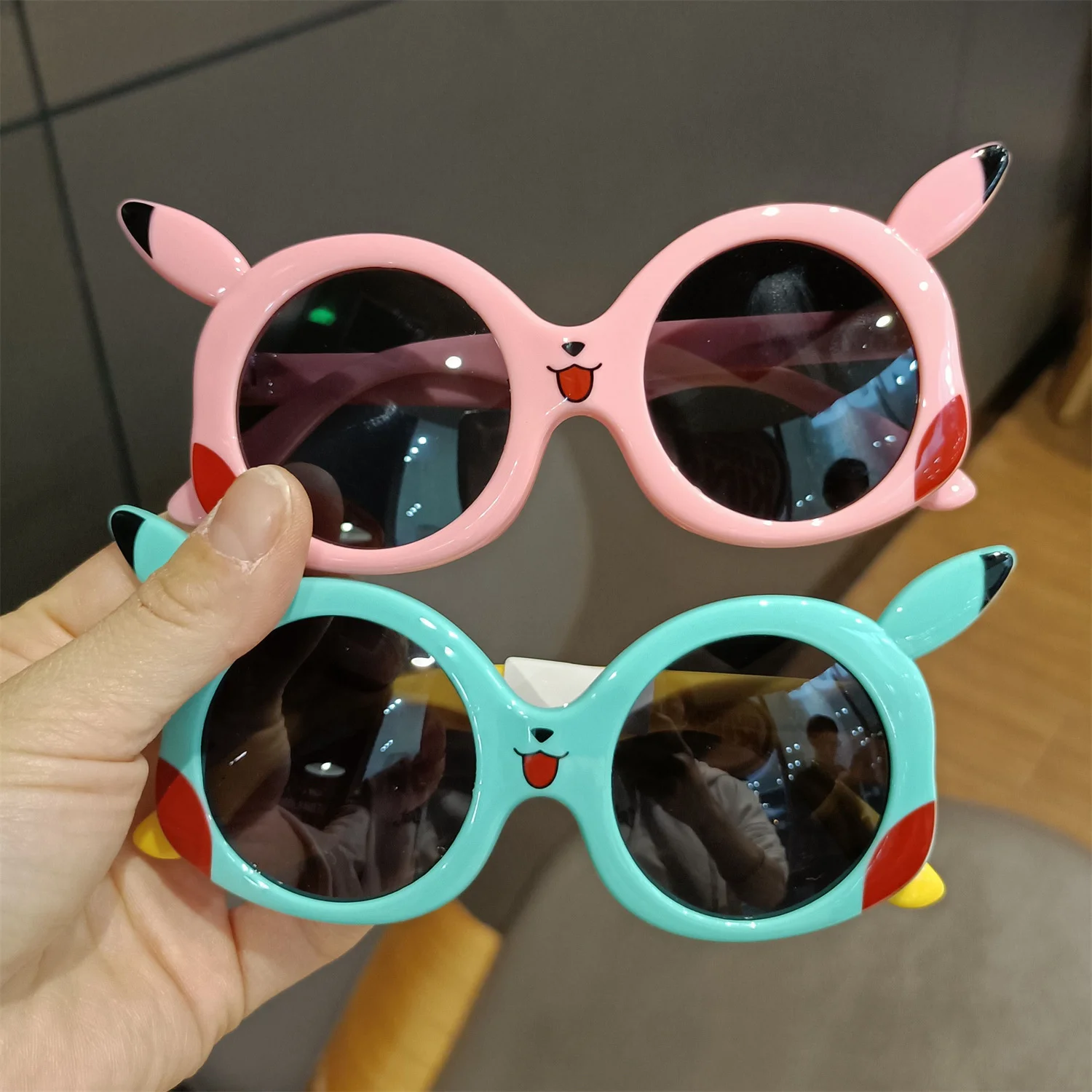 

Kids Sunglasses Cool Cute Pikachu Fashion Boys Girls Pokemon UV Protection