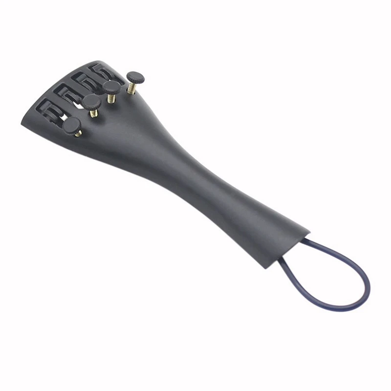 

4 Pcs 3/4 4/4 Violin Fiddle Tailpiece Hill Style With 4Pcs Tailgut Tailcord 4 Fine Tuners Aluminum Alloy Durable Strong