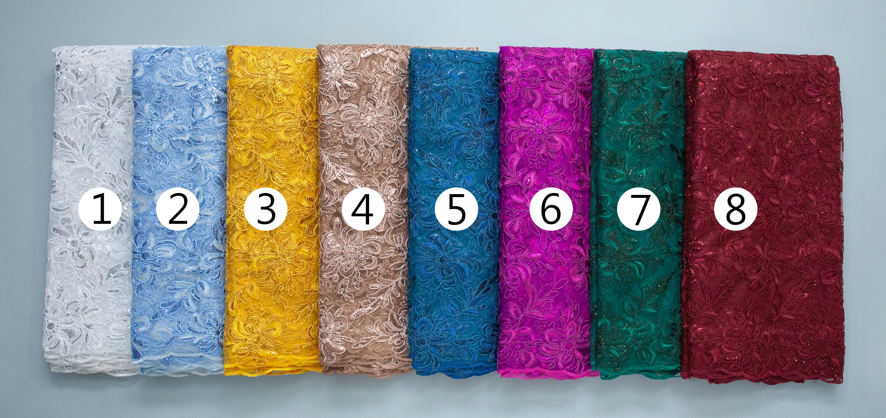 Женское платье с блестками и вышивкой французское кружевное модель A3948 2024