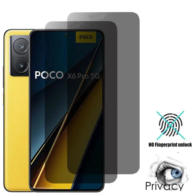 Фото 3 шт. гидрогелевая пленка для конфиденциальности для Xiaomi Poco X6 Pro X5 X3 NFC X4 GT, защитная пленка для экрана F6 F5 F4 F3 M5S M3 M4 №1