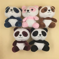 cartoon panda plush pendant key chain bag pendant panda mini doll