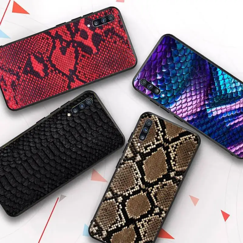 

Snake Skin print animal Phone Case for Samsung Galaxy A 51 30s a71 Soft Silicone Cover for A21s A70 10 A30