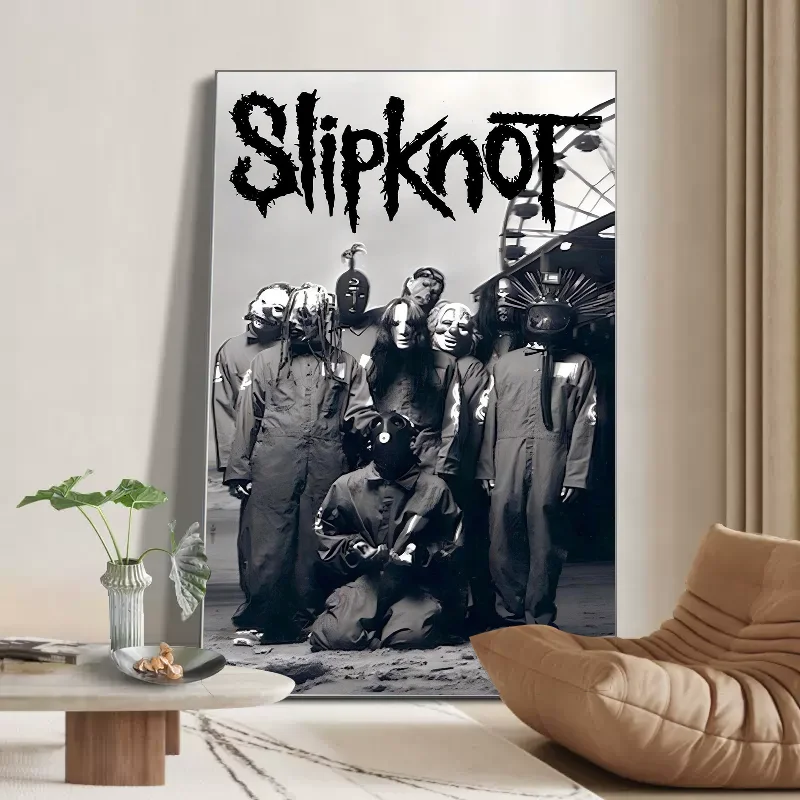 Самоклеящаяся художественная постер Rock Slipknot ретро наклейка из крафт-бумаги