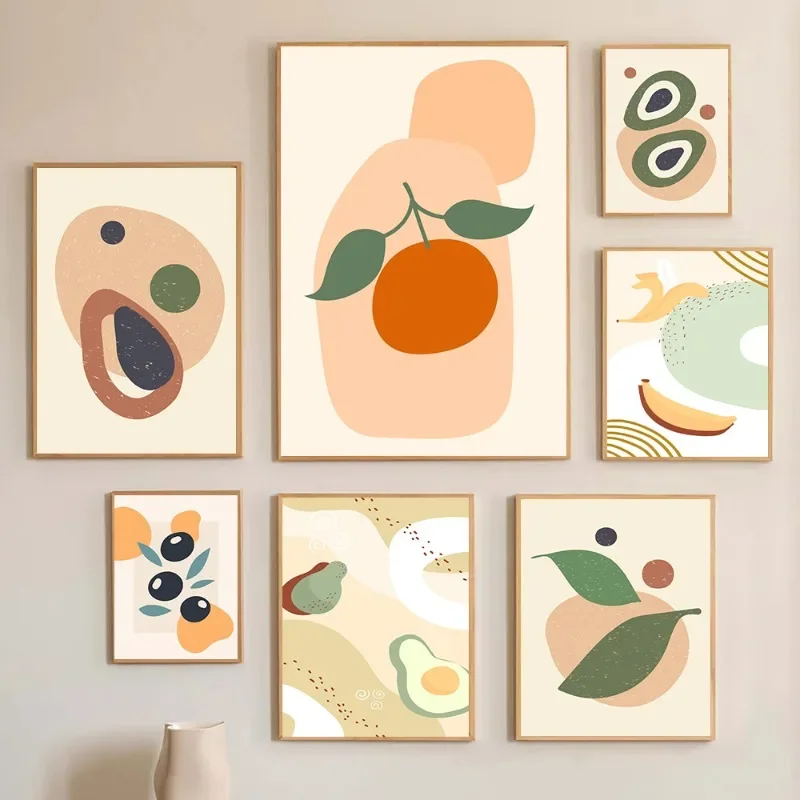 Постеры для кухни фруктов и овощей авокадо печать на холсте Настенная картина