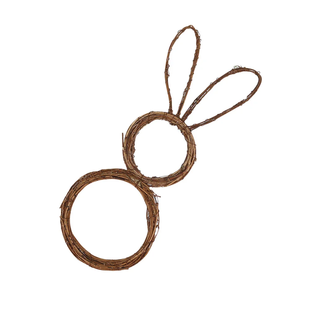 

Easter Wreath Bunny Rattan Decor Door Wreaths Pendant Rabbit Party Front Craft Grapevine Crafts Adorable Home Creative Adorn