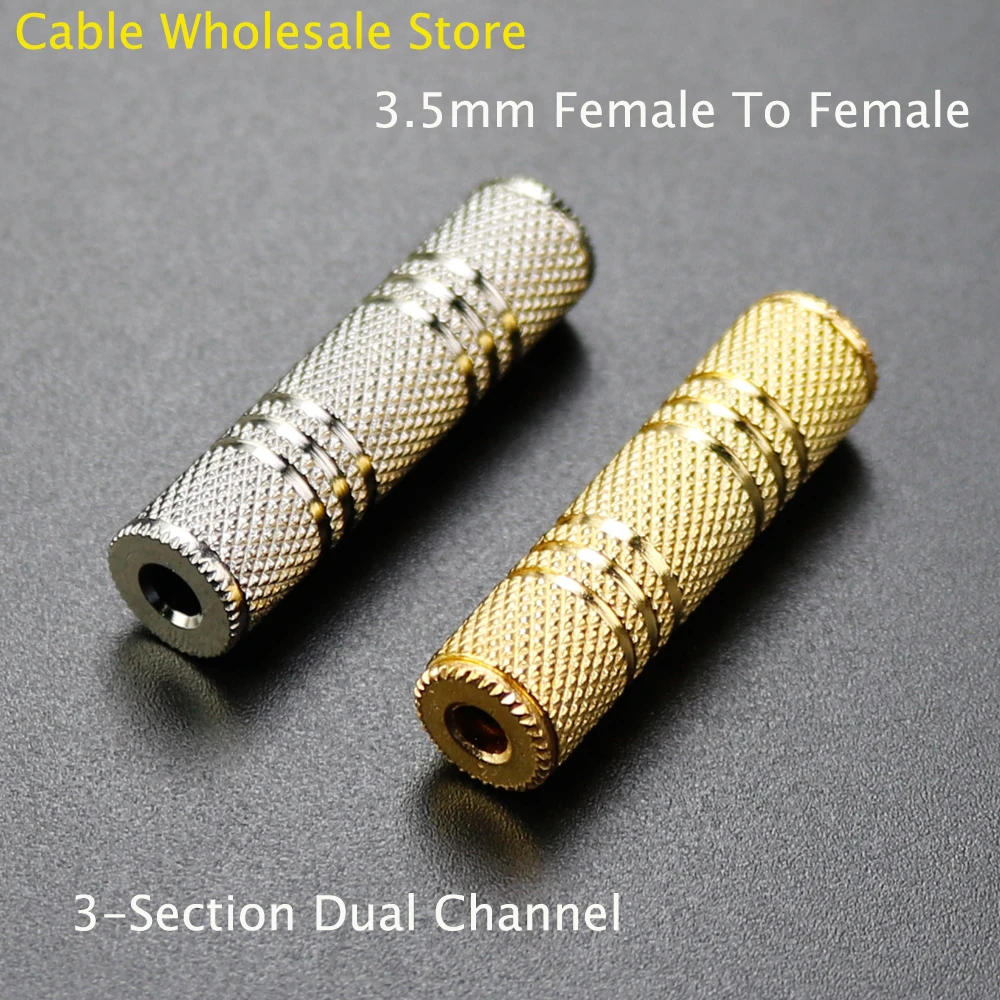 

Stereo Audio Adapter Plug For 3.5mm Female To Female Connector F/F Extension OF Dual Channel Stereo Audio Headphone Jack Cable