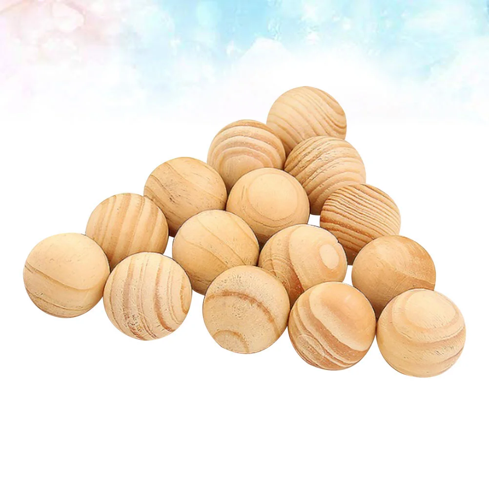 

100pcs Natural Cedar Wood Balls Wood Balls Moth for Drawers Storage Boxes Closets