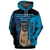 jesus your malinois 3d printed hoodies unisex pullovers funny dog hoodie casual street tracksuit