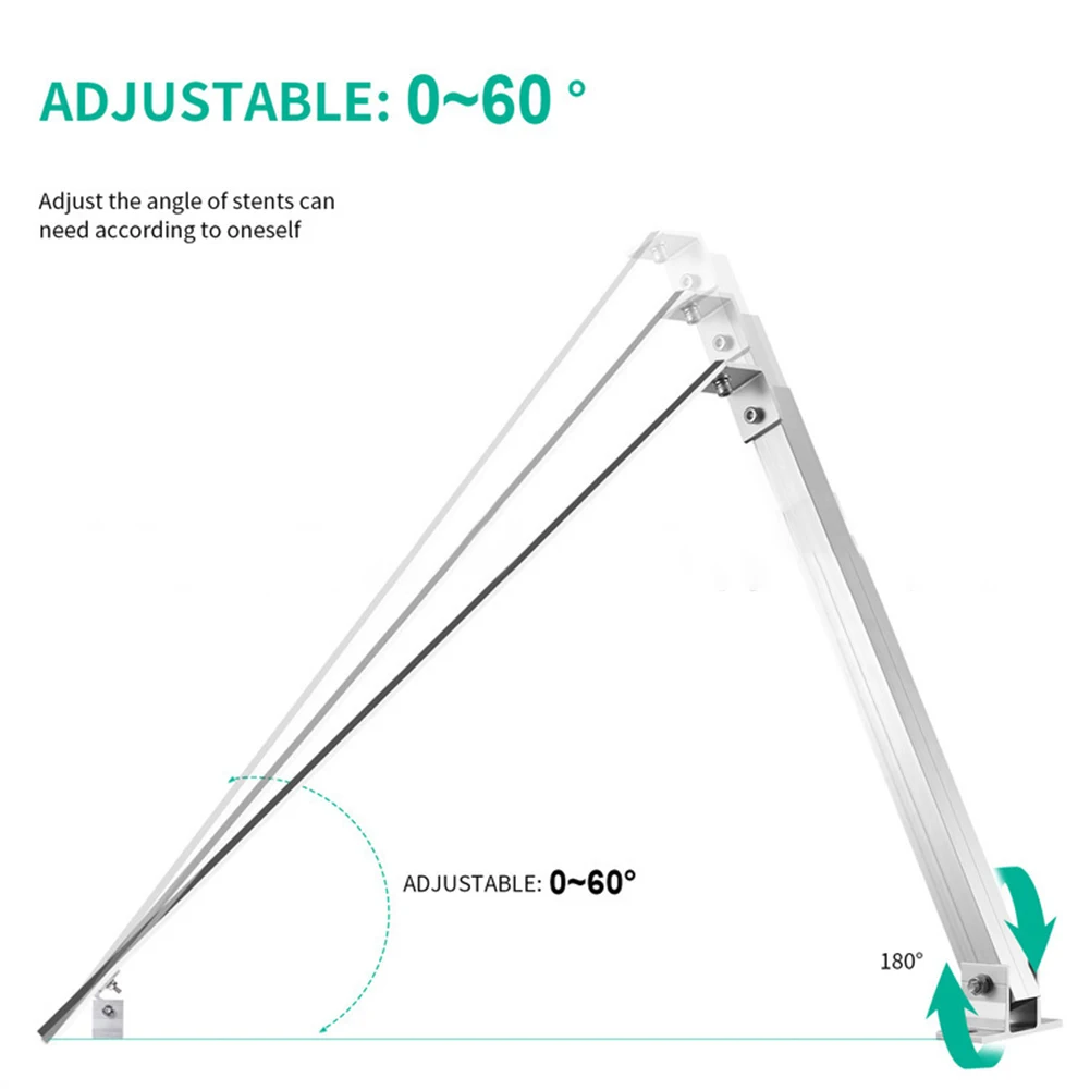 

Brand New Short Brackets Photovoltaic Support End Clamp Kit Flat Roof Mounting Solar Holder Solar Panel Bracket