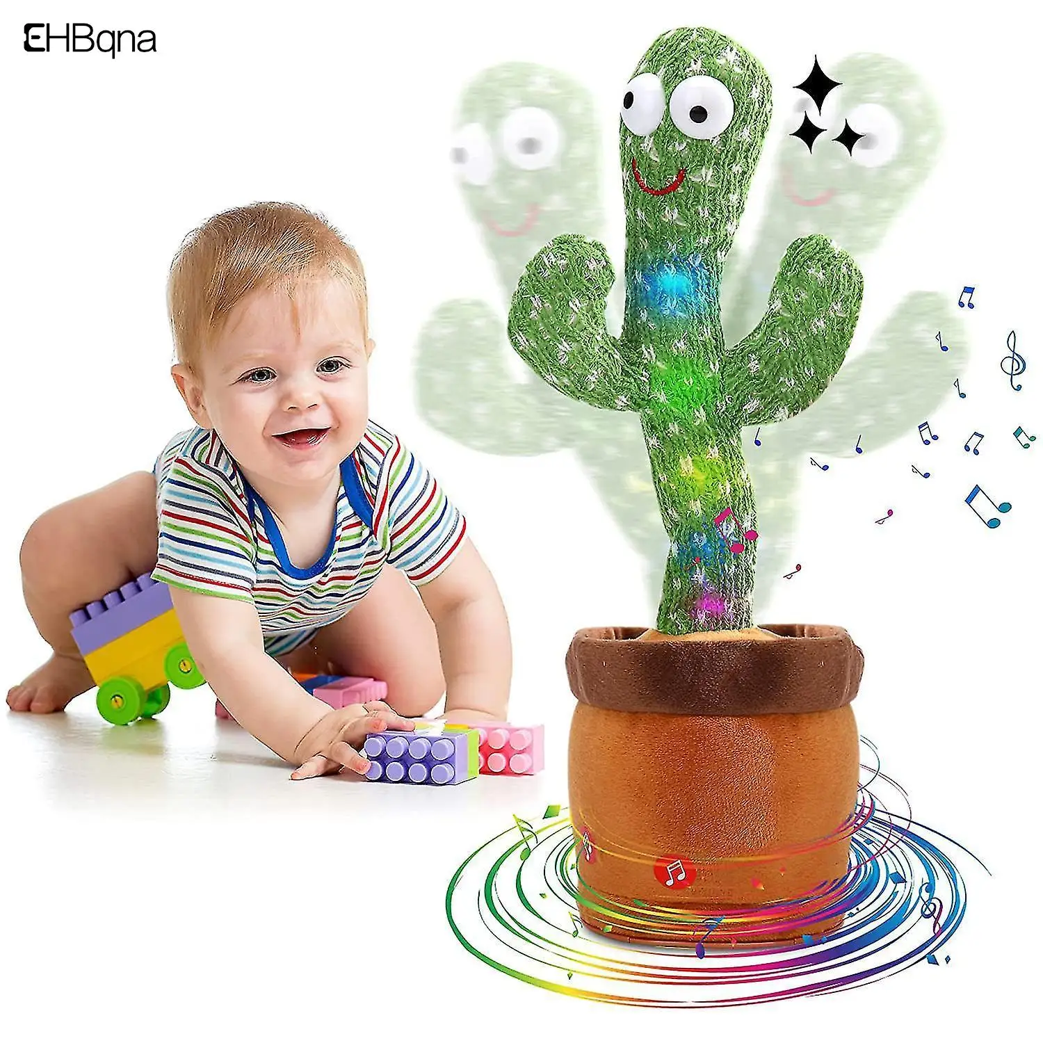 

Dancing Cactus Toy Talking Repeat Singing Sunny Cactus Toy(120 Songs) Plush Toy Doll Children Plush Toy Children Christmas Gifts