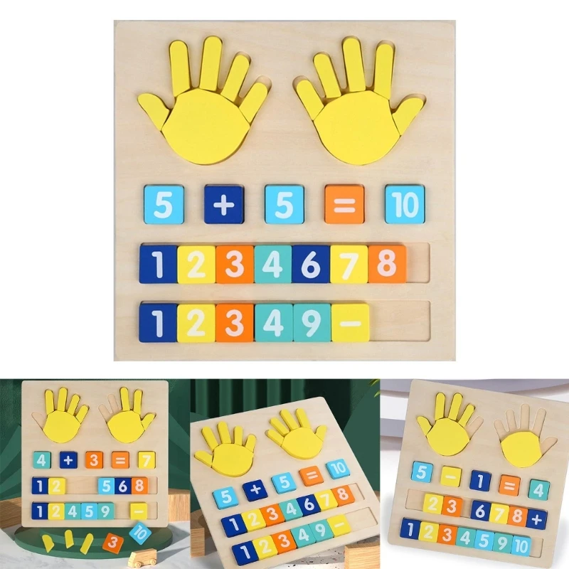 

Children Wooden Blocks Puzzle Toy Montessori Early Education Toy Couting Wooden Game Toy for Children Kids DropShipping