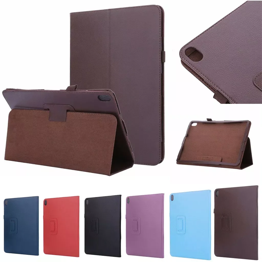 

Тонкий умный чехол-подставка Tab E10, 10,1 дюйма, защитный чехол, складной держатель из искусственной кожи, однотонный чехол с функцией автоматич...