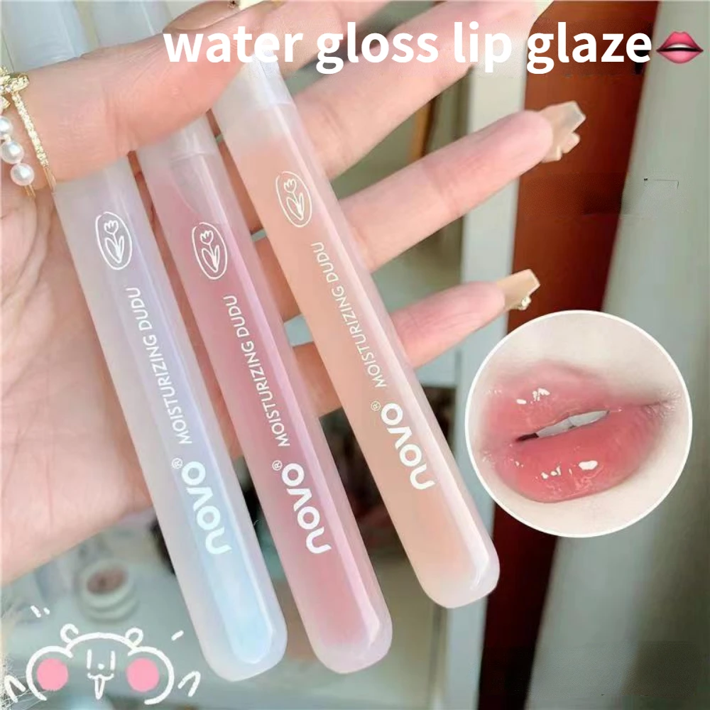 

NOVO Moist Lip care oil Mirror lip gloss fade lip lines moisturizing student affordable water light natural lip color makeup