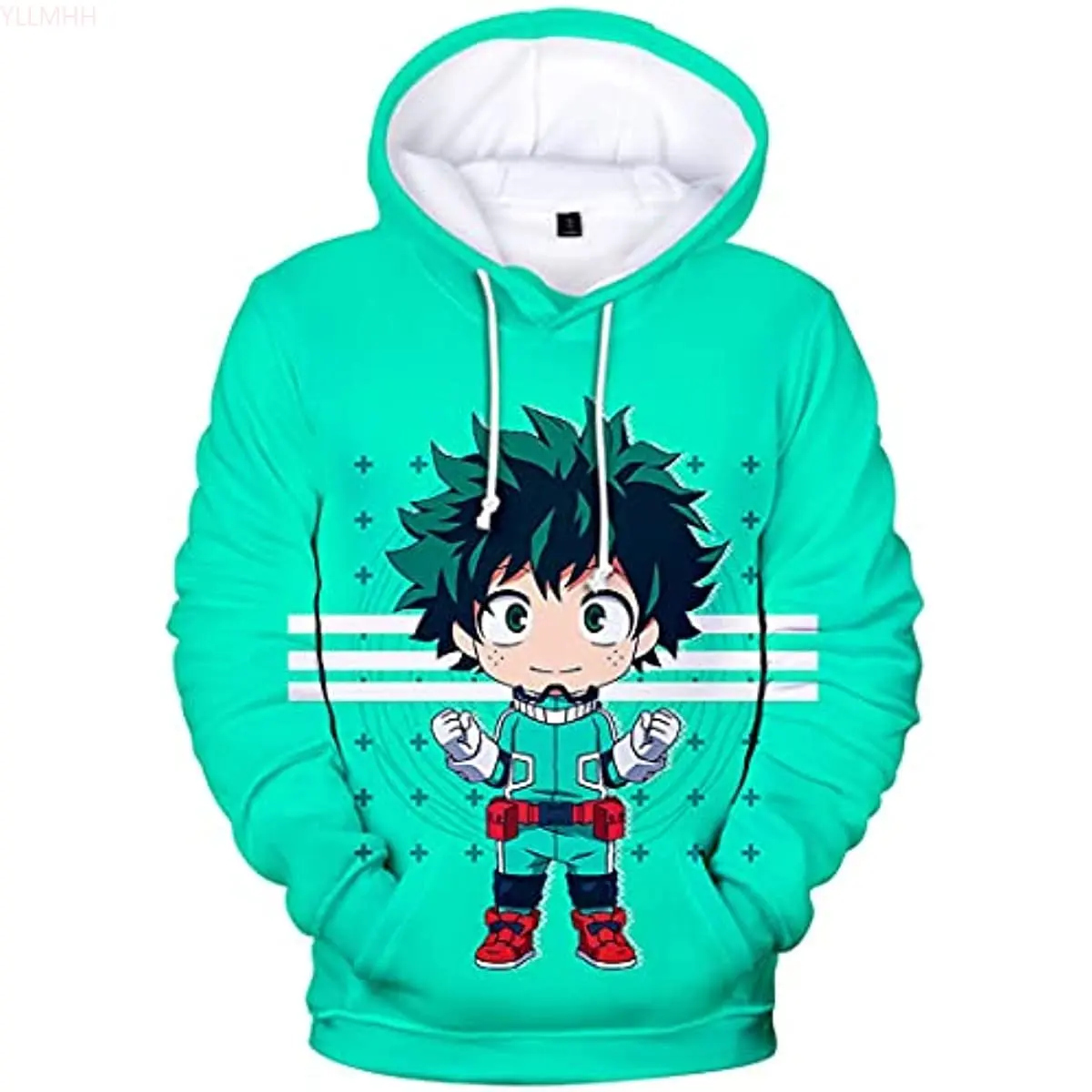 My Hero Academia Unisex Cosplay Hoodie Cute Version Midoriya Lzuku Ochaco Uraraka Todoroki Shoto Pullover Sweatshirts Jumper