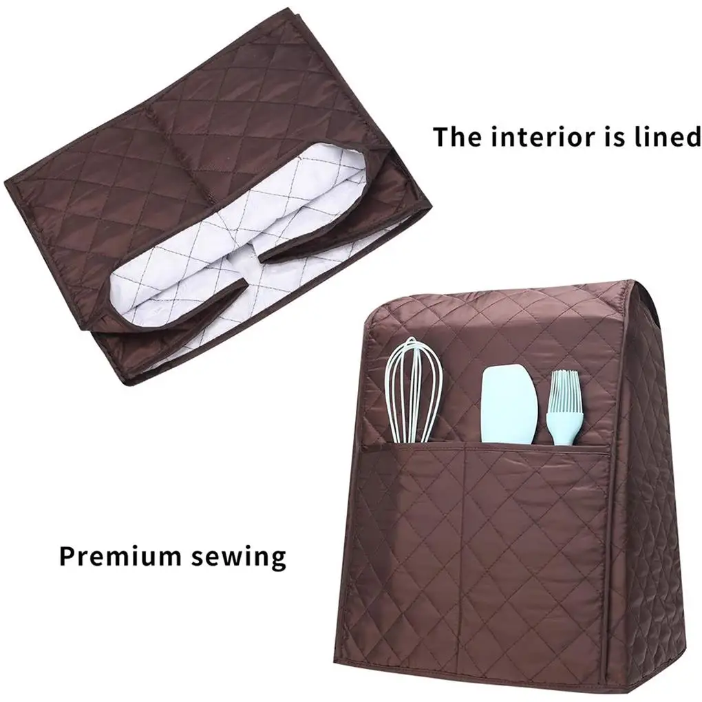 

Stand Mixer Cover Kitchen Mixer Dust-proof Cover with Organizer Pockets Protective Stand Mixer Cover