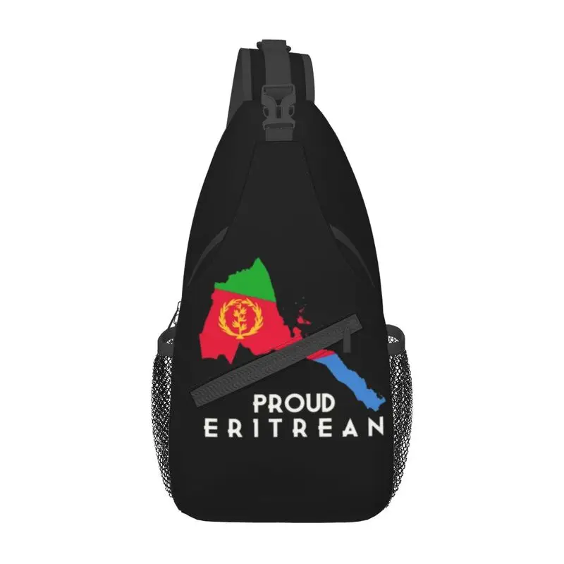 

Гордый эритрейский флаг, нагрудная Сумка-слинг, индивидуальный рюкзак через плечо для мужчин, дорожный походный рюкзак