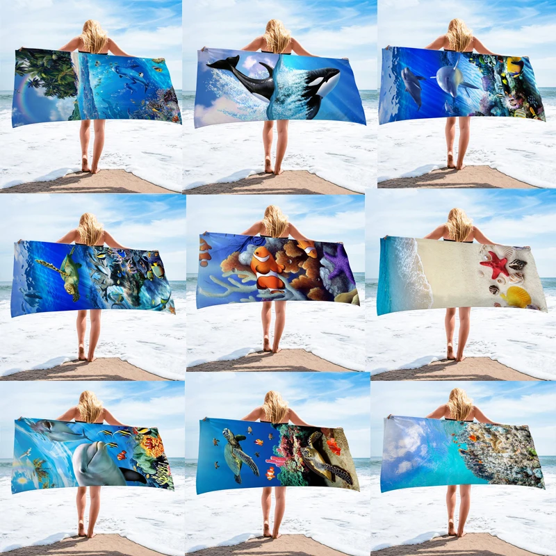 S 75*150cm Beach Towel Large Sport Towels Camping Accessorie