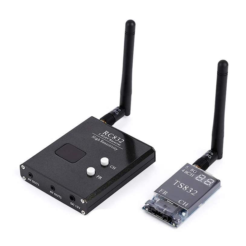 

NEW 48Ch 5.8G 600mw 5km Wireless AV Transmitter TS832 Receiver RC832 for FPV Multicopter Aircraft Quadcopter Dropship