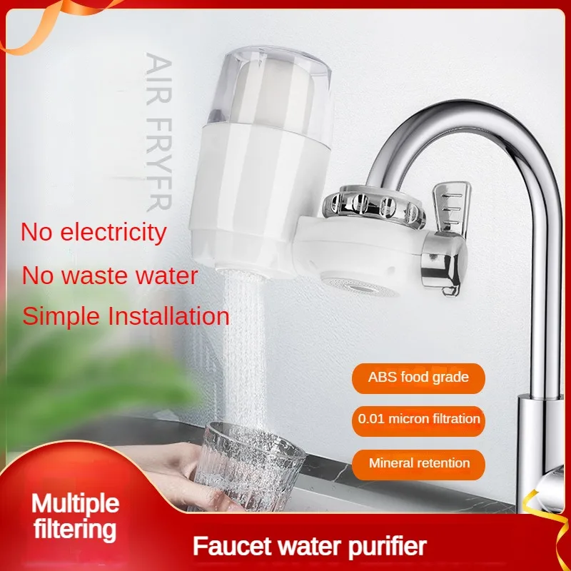 

Visible Faucet Purifier Bathroom Kitchen Universal Drinking Water Pre-filter Tap Filtration Activated Carton Ceramic Cartridge