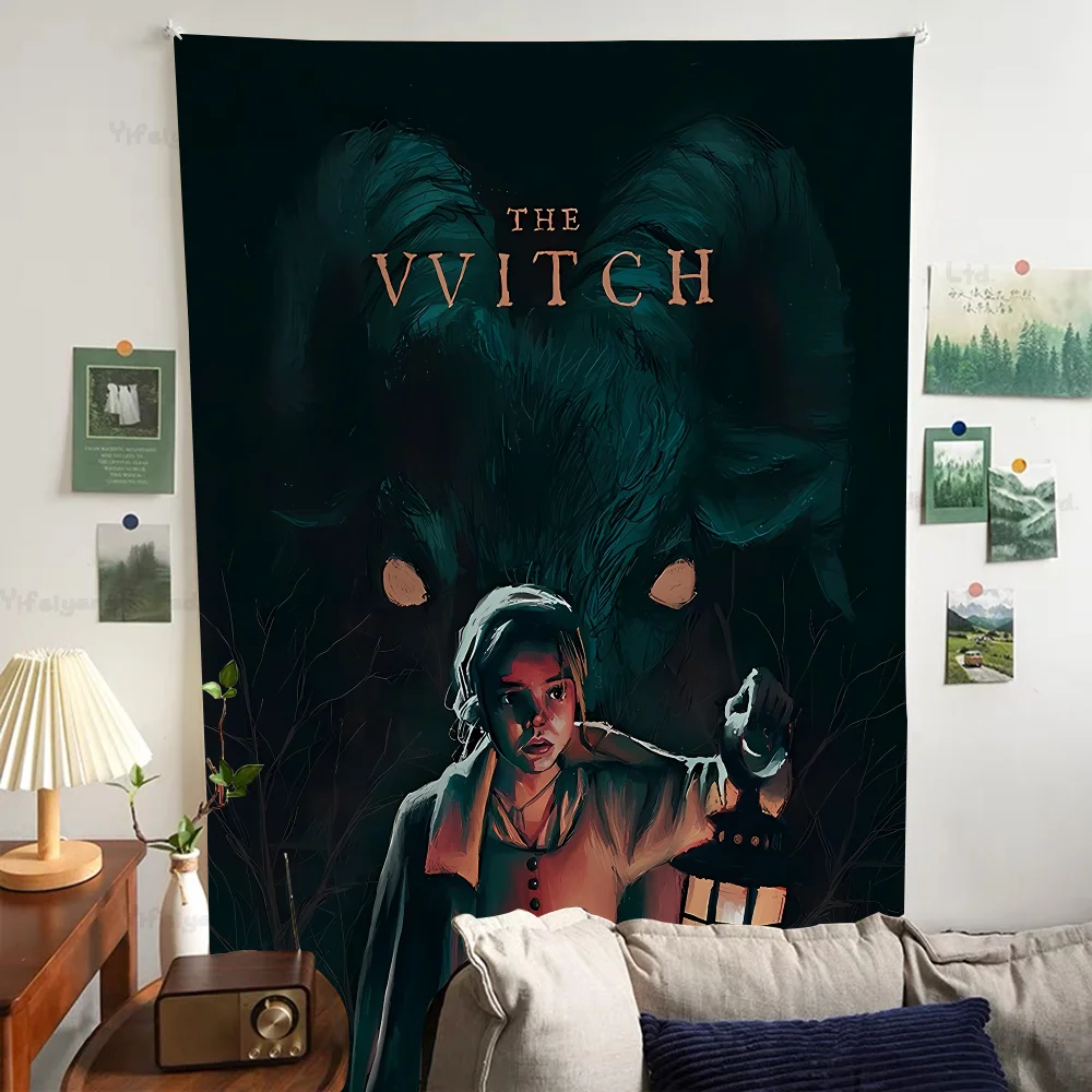 Classic Horror Movie The VVitch Tapestry Art Printing Japanese Wall Anime Hanging Home Decor