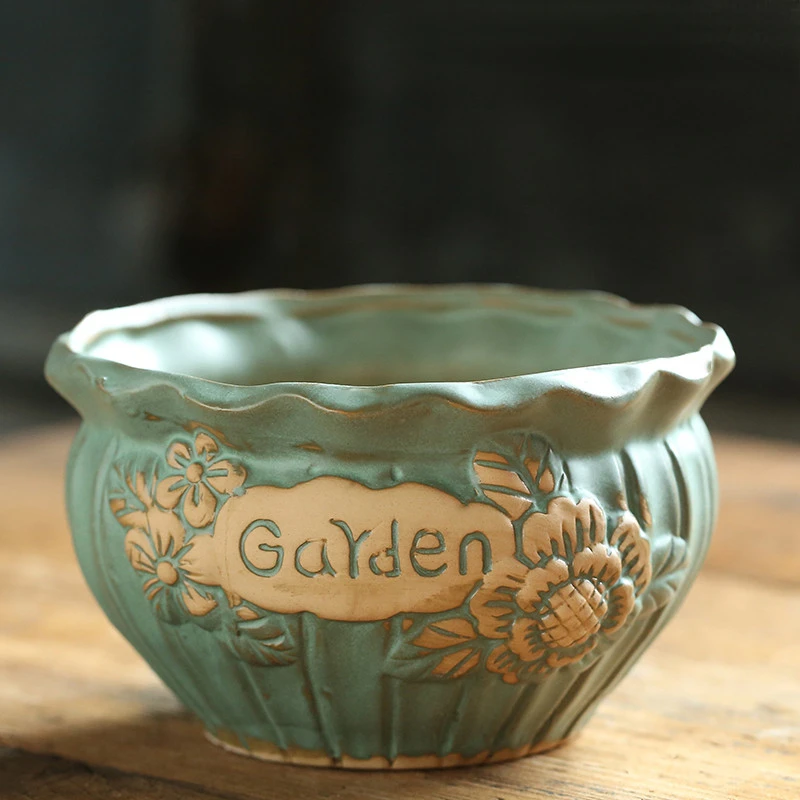 

Cute Ceramic Flower Pots Indoor Plant Desktop Succulent Flower Pots Balcony Cactus Maceta Bonsai Nordic Home Decor YY50HP